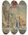 Triptych art skateboard deck of Rienk Keyert Mentor Gooit Telemachus Van Een Rots En Springt Hem Achterna by Rienk Keyert (1709-1775)