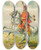 Triptych art skateboard deck of Franz Gerasch Soldat Zu Pferd 11 by Franz Gerasch (1826-1906)