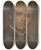 Triptych art skateboard deck of Jozef Hanula Portrait Of Sculptor Janek by Jozef Hanula (1863-1944)