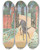 Triptych art skateboard deck of Jessie Marion King Mummys Bedtime Story Book Pl05 by Jessie Marion King (1875-1949)