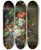 Triptych art skateboard deck of Sebastian Wegmayr Blumenstillleben by Sebastian Wegmayr (1776-1857)