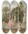 Triptych art skateboard deck of Manuel Cabral Aguado Bejarano Playing In The Park by Manuel Cabral Aguado Bejarano (1827-1891)