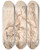 Triptych art skateboard deck of Carlo Maratti Judith Holding Up The Head Of Holofernes by Carlo Maratti (1625-1713)
