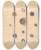 Triptych art skateboard deck of John H Tercuzzi Buttons_1 by John H Tercuzzi