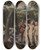Triptych art skateboard deck of Lucas Cranach The Elder The Judgment Of Paris_1 by Lucas Cranach The Elder (1472-1553)