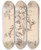 Triptych art skateboard deck of Louis Antoine Cusin Herbier De La Flore Franaise Pl0586 by Louis Antoine Cusin (1824-1901)