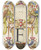 Triptych art skateboard deck of Joris Hoefnagel Guide For Constructing The Letter F by Joris Hoefnagel (1542-1600)
