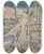 Triptych art skateboard deck of Edvard Munch Untitled 11 by Edvard Munch (1863-1944)