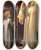 Triptych art skateboard deck of Frederic Leighton Light Of The Harem by Frederic Leighton (1830-1896)