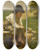 Triptych art skateboard deck of William Morgan Little Boy Fishing by William Mosman