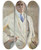 Triptych art skateboard deck of Ottilie Wilhelmine Roederstein Portrait Of The Painter Jakob Nussbaum by Ottilie Wilhelmine Roederstein (1859-1937)