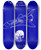 Triptych art skateboard deck of National Institutes Of Health Space Medicine by National Institutes Of Health (1887)