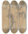 Triptych art skateboard deck of Jzef Simmler Studies Of Clothing Fragments Of Assailants To The Painting Martyrdom Of St Josaphat Kuntsevych by Jozef Simmler (1823-1868)