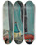 Triptych art skateboard deck of Adolphe Feder Nature Morte by Adolphe Feder (1886-1943)