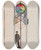 Triptych art skateboard deck of Gustav Klutsis Osnovnoye Design For A Stand At The Entrance To An Exhibition Of Works By The Students Of The Basic Course Of Vkhutemas by Gustav Klutsis (1895-1938)