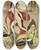 Triptych art skateboard deck of Gerda Wegener Sur Talons Rouges Pl 11 by Gerda Wegener (1886-1940)