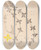 Triptych art skateboard deck of Louis Antoine Cusin Herbier De La Flore Franaise Pl0587 by Louis Antoine Cusin (1824-1901)