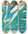 Triptych art skateboard deck of Eric Rohman White Shadows In The South Seas by Eric Rohman (1891-1949)