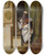 Triptych art skateboard deck of Jeanjosephbenjamin Constant Tangiers by Jean-Joseph-Benjamin Constant (1845-1902)
