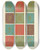 Triptych art skateboard deck of George Ashdown Audsley Polychromatic Decoration As Applied To Buildings In The Medival Styles Pl11 by George Ashdown Audsley (1838-1925)