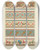 Triptych art skateboard deck of George Ashdown Audsley Polychromatic Decoration As Applied To Buildings In The Medival Styles Pl19 by George Ashdown Audsley (1838-1925)