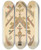 Triptych art skateboard deck of George Ashdown Audsley Polychromatic Decoration As Applied To Buildings In The Medival Styles Pl26 by George Ashdown Audsley (1838-1925)