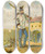 Triptych art skateboard deck of Franz Gerasch Soldat 15 by Franz Gerasch (1826-1906)