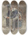 Triptych art skateboard deck of Jan Hoynck Van Papendrecht Zittende Lezende Tamboer Van De Infanterie by Jan Hoynck Van Papendrecht (1858-1933)