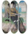 Triptych art skateboard deck of Isaac Oliver Young Man Seated Under A Tree by Isaac Oliver (1565-1617)