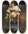 Triptych art skateboard deck of Etienne Adolphe Piot A Basket Of Flowers by Etienne Adolphe Piot (1825-1910)