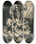 Triptych art skateboard deck of Johannes Josephus Aarts Death Crushing A Book Reader by Johannes Josephus Aarts (1871-1934)
