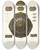 Triptych art skateboard deck of Fedor Grigoryevich Solntsev Podrobnosti Shlema Vk Aleksandra Nevskago by Fedor Grigoryevich Solntsev (1801-1892)