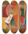 Triptych art skateboard deck of Ole Kandelin Composition_3 by Ole Kandelin (1920-1947)
