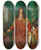 Triptych art skateboard deck of Johann Baptist Von Lampi The Younger Leopold I by Johann Baptist von Lampi the Younger (1775-1837)