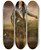 Triptych art skateboard deck of English School Portrait Of A Gentleman Probably Captain Joseph Poole Of Sykehousewearing Armor And Standing In A Landscape by English School