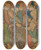 Triptych art skateboard deck of Jzef Mehoffer Asleep Of Mary by Jozef Mehoffer (1869-1946)