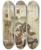 Triptych art skateboard deck of Albert Joseph Franke A Gathering Outside The City Walls by Albert Joseph Franke (1860-1924)