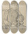 Triptych art skateboard deck of Jan Veth Portret Van Een Zittende Vrouw De Kin Rustend Op De Linkerhand by Jan Veth (1864-1925)
