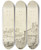 Triptych art skateboard deck of Bernardo Zilotti Ansicht Einer Italienischen Stadt by Bernardo Zilotti