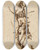 Triptych art skateboard deck of Workshop Of Hans Holbein The Elder St Sebastian As A Martyr by Workshop of Hans Holbein the elder (1460-1524)
