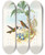 Triptych art skateboard deck of John Gould Clytolaema Aurescens Banded Ruby Or Goulds Ruby by John Gould (1804-1881)