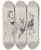 Triptych art skateboard deck of Karel Klic Bilderbuch Fur Hagestolze Pl017 by Karel Klic (1841-1926)