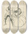 Triptych art skateboard deck of Arthur Rackham She Did Not Mind Death But She Could Not Stand Pinching by Arthur Rackham (1867-1939)