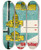 Triptych art skateboard deck of Us Information Agency How America Is Governed by U S Information Agency (1953-1999)