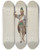 Triptych art skateboard deck of American 20Th Century Indian Woman by American 20Th Century