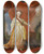 Triptych art skateboard deck of Follower Of Dmitry Grigorievich Levitsky Portrait Of Catherine The Great As Legislator In The Temple Of The Goddess Of Justice by Follower Of Dmitry Grigorievich Levitsky (1735-1822)