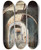 Triptych art skateboard deck of Eduardo Flrez Ibez Street In Ttouan by Eduardo Florez Ibanez (1871-1889)