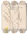 Triptych art skateboard deck of Louis Antoine Cusin Herbier De La Flore Franaise Pl0407 by Louis Antoine Cusin (1824-1901)
