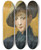 Triptych art skateboard deck of Isaac Israls An Elegant Girl In A Hat by Isaac Israels (1865-1934)