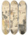 Triptych art skateboard deck of Paul Nash Cliffs by Paul Nash (1889-1946)